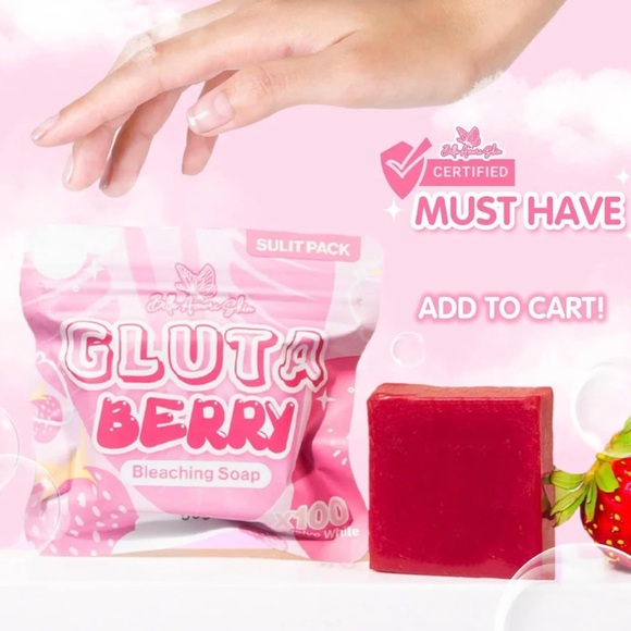 6x Gluta Berry Bleaching Soap by Bella Amore Skin (X100 Intensive White) - 50g - Picture 4 of 4